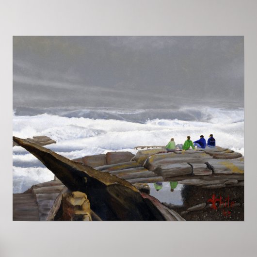 Poster Les Observateurs de Vagues (Devant)