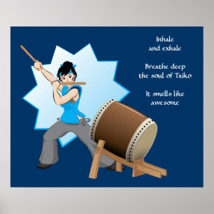 Poster Les odeurs de Taiko aiment impressionnant (art +