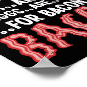 Poster Les Oeufs D'Exercice Sont Des Côtés Pour Bacon Exe (Coin)