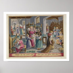 Poster Les oeufs hachent dûment dans des vers, ils sont b