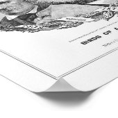 Poster Les Oiseaux D'Une Plume Se Regroupent - 1872 (Coin)