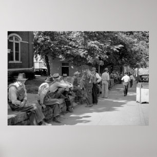 Poster Les oisifs murent, Batesville, Arkansas, les