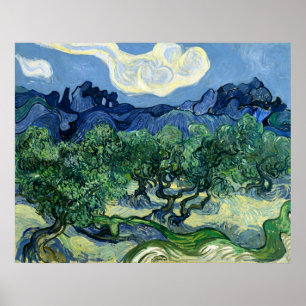 Poster Les oliviers de Van Gogh avec l'affiche des Alpill