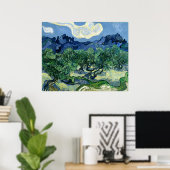 Poster Les oliviers de Vincent van Gogh (Bureau à domicile)
