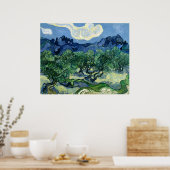 Poster Les oliviers de Vincent van Gogh (Cuisine)