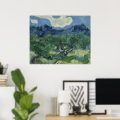 Poster Les Oliviers par Vincent Van Gogh (Bureau à domicile)