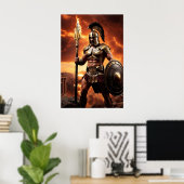 Poster Les Olympiens : Ares, Dieu de la Guerre (Bureau à domicile)