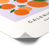 Poster Les Oranges 02 Purple Retro Fruit Lilac (Coin)