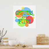 Poster Les ordinateurs sont amusants (Cuisine)