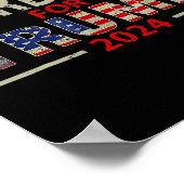 Poster Les ordures pour Trump 2024 Tee - shirts Trump Sup (Coin)