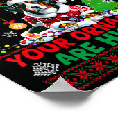 Poster Les ornements d'arbre de Noël sont Histoire Appenz (Coin)