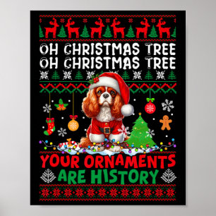 Poster Les Ornements De Noël Sont Histoire Cavalier Roi C