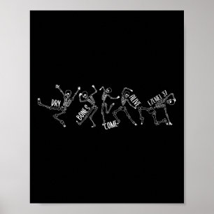 Poster Les os Vivent Ezekiel 37 Halloween Skeleton Sku