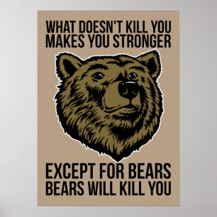 Poster Les ours vous tueront - La nouveauté amusante