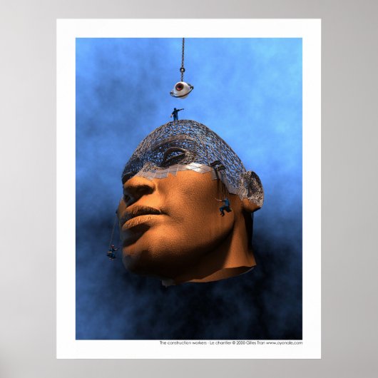 Poster Les ouvriers - Le chantier (Devant)