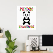 Poster Les pandas sont géniaux (Bureau à domicile)