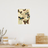 Poster Les papillons qui dorment sur les Feuilles (Cuisine)