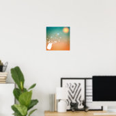 Poster Les papillons volent vers le soleil (Bureau à domicile)