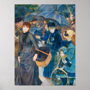 Poster Les parapluies, 1881-1886 par Pierre-Auguste Renoi