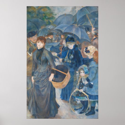 Poster Les parapluies de Pierre-Auguste Renoir (1881-86) (Devant)