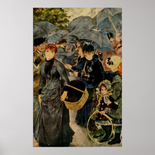 Poster Les parapluies de Pierre-Auguste Renoir (1883) (Devant)