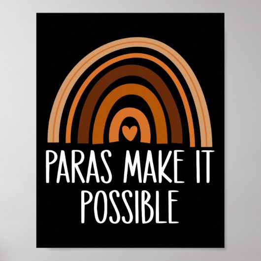Poster Les Paras Arc-en-Ciel Rendent Possible le Paraprof (Devant)