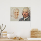 Poster Les parents de l'artiste (huile sur toile) (Cuisine)