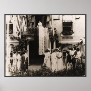 Poster Les partisans célèbrent la ratification du 19e ame