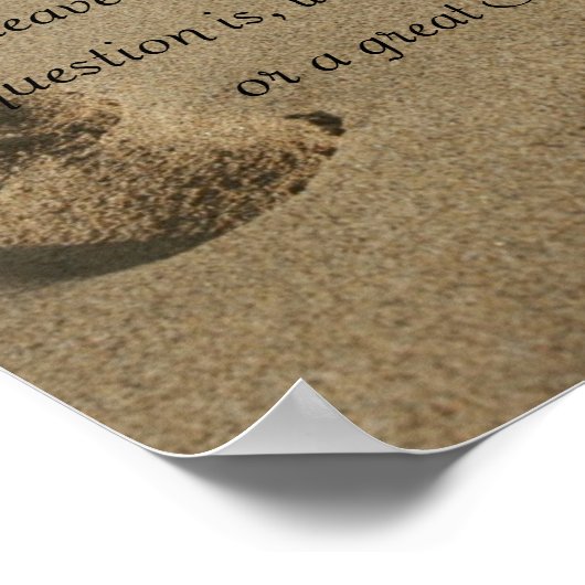 Poster Les pas dans le sable (Coin)