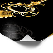 Poster Les Patters de Seamless avec Golden Keys (Coin)