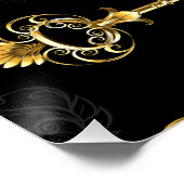 Poster Les Patters de Seamless avec Golden Keys (Coin)