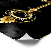 Poster Les Patters de Seamless avec Golden Keys (Coin)