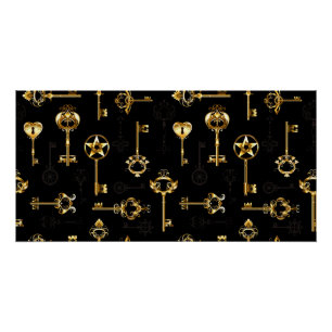 Poster Les Patters de Seamless avec Golden Keys