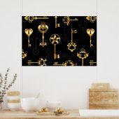 Poster Les Patters de Seamless avec Golden Keys (Cuisine)