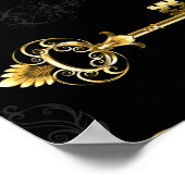 Poster Les Patters de Seamless avec Golden Keys (Coin)