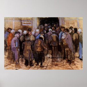Poster Les pauvres et l'argent par Vincent van Gogh