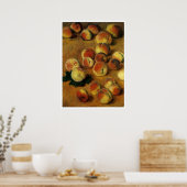 Poster Les pêches (Cuisine)