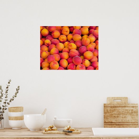 Poster Les pêches (Cuisine)