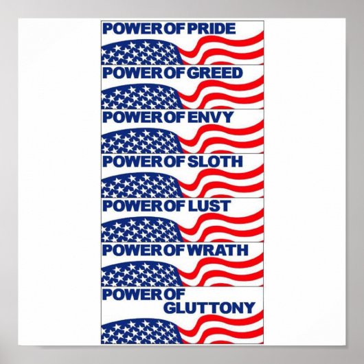 Poster Les péchés mortels (Devant)