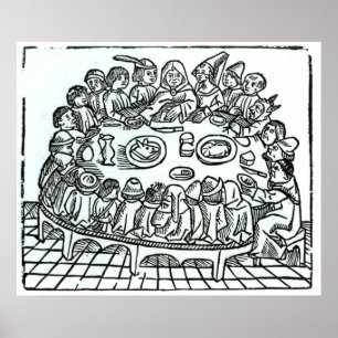 Poster Les pèlerins de Canterbury