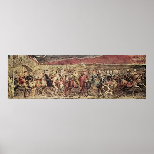 Poster Les pèlerins de Canterbury de Chaucer (Devant)