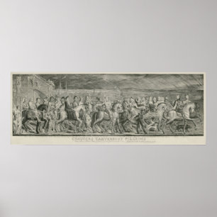 Poster Les pèlerins de Canterbury par William Blake