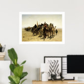 Poster Les pèlerins se rendent à La Mecque (Bureau à domicile)
