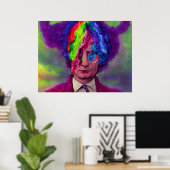 Poster Les pensées arc-en-ciel de Poutine (Bureau à domicile)