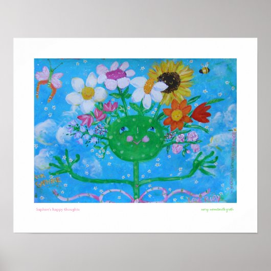 Poster Les pensées heureuses de Saphire (Devant)