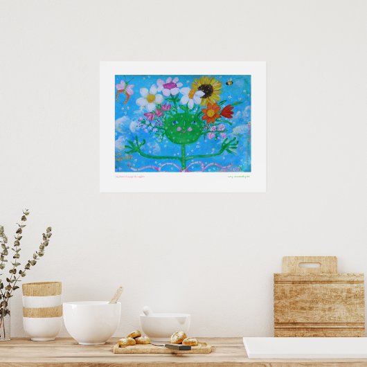 Poster Les pensées heureuses de Saphire (Cuisine)