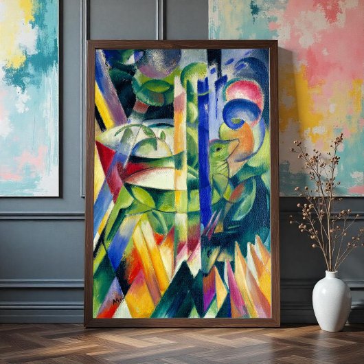 Poster Les Petites Chèvres De Montagne, Franz Marc