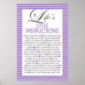 Poster Les Petites Instructions de la Vie Violet (Devant)