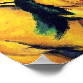 Poster Les petits chevaux jaunes de Franz Marc (Coin)