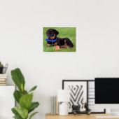 Poster les petits de rottweiler. (Bureau à domicile)